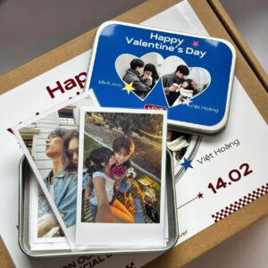 Set 10 Ảnh Polaroid In Theo Yêu Cầu – Kèm Hộp Thiếc Vintage "Sweet Memories"