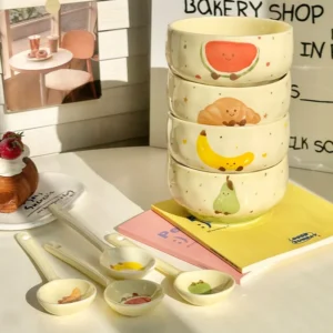 Set Bát Sứ Cao Cấp Bakery & Fruit Aesthetic